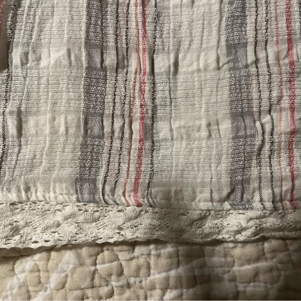 Striped Top with Ruffle Sleeves - Picture 4 of 6